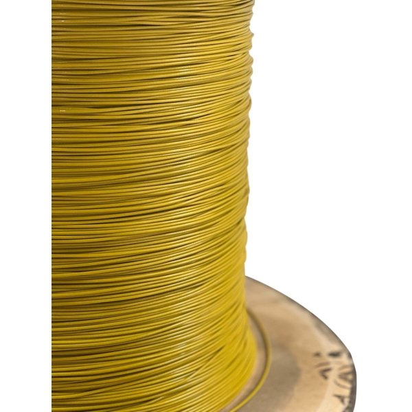 Laureola Industries 1/16" to 3/32" PVC Coated Yellow Color Galvanized Cable 7x7 Strand Aircraft Cable Wire Rope, 50 ft ZAG116332-77-GPY-50